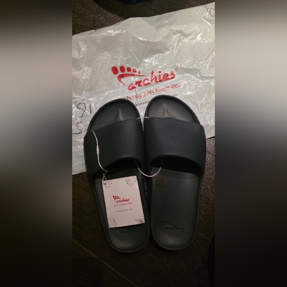 Archies Navy Blue Men's Slide Sandals